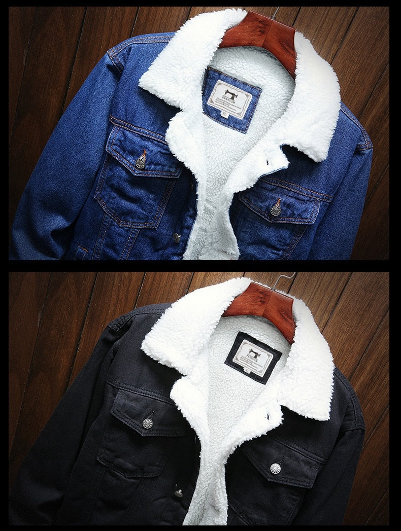Maxfield - Men's Sherpa Lined Denim Jacket