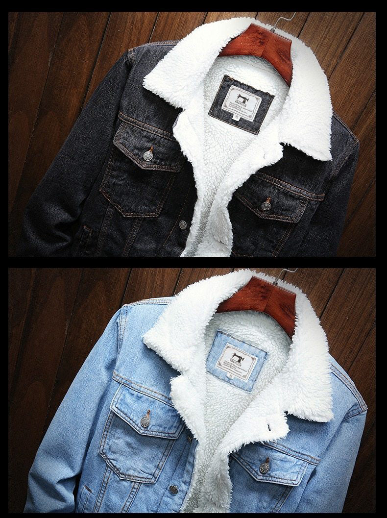Maxfield - Men's Sherpa Lined Denim Jacket