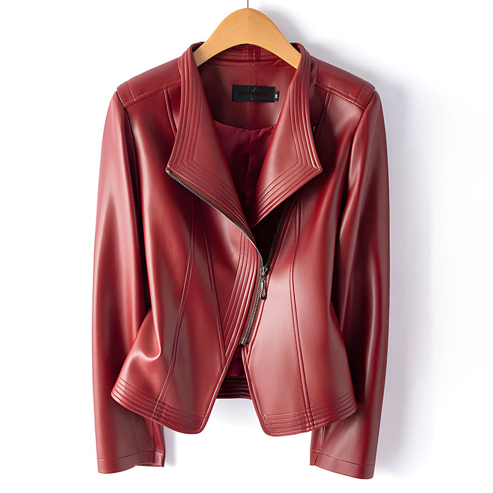 Melisande - Women's Shearling Moto Jacket