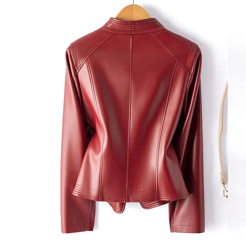 Melisande - Women's Shearling Moto Jacket