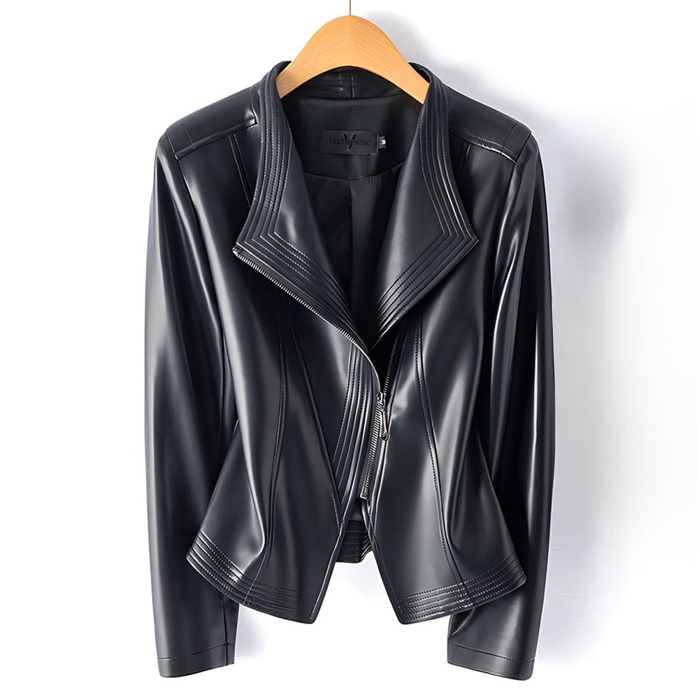 Melisande - Women's Shearling Moto Jacket