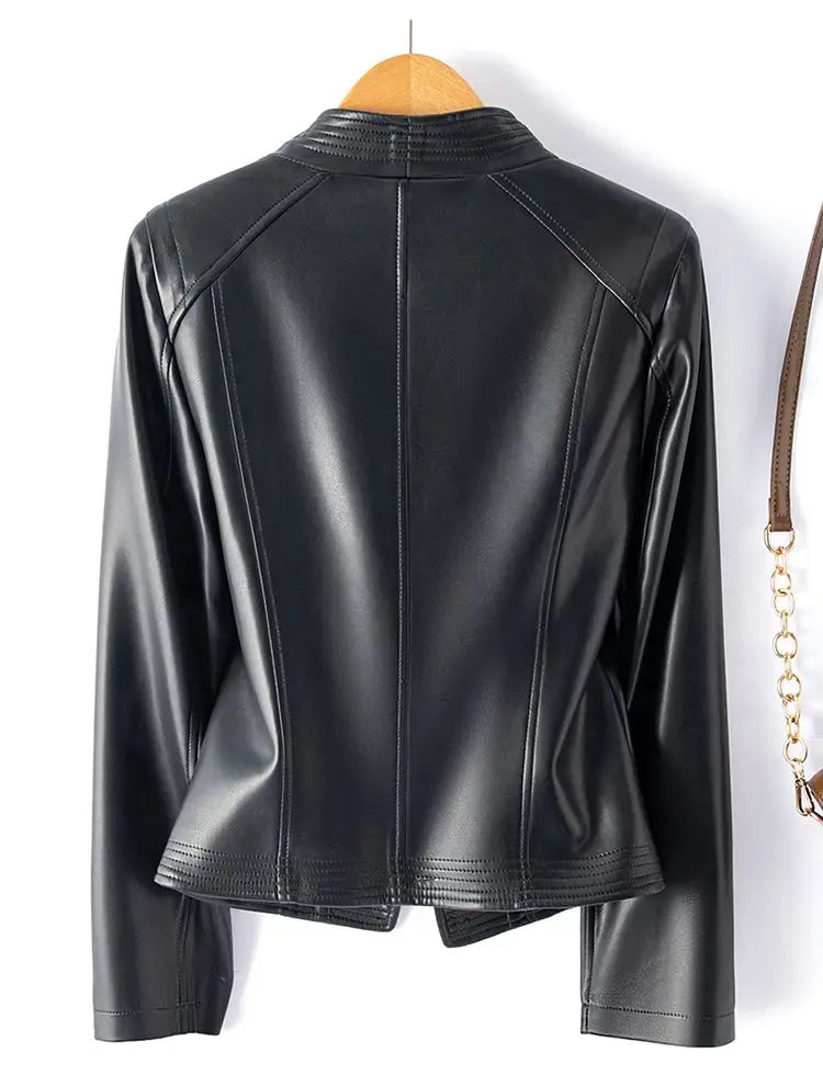 Melisande - Women's Shearling Moto Jacket