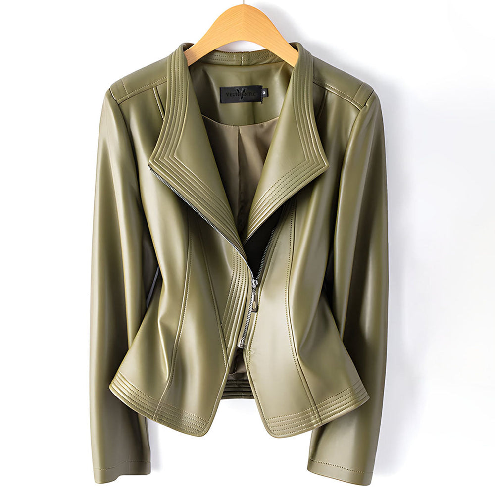 Melisande - Women's Shearling Moto Jacket