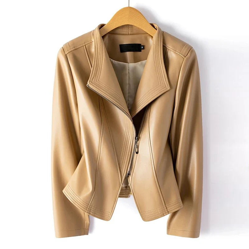 Melisande - Women's Shearling Moto Jacket