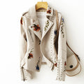 Merritt - Women's Faux Leather Moto Jacket