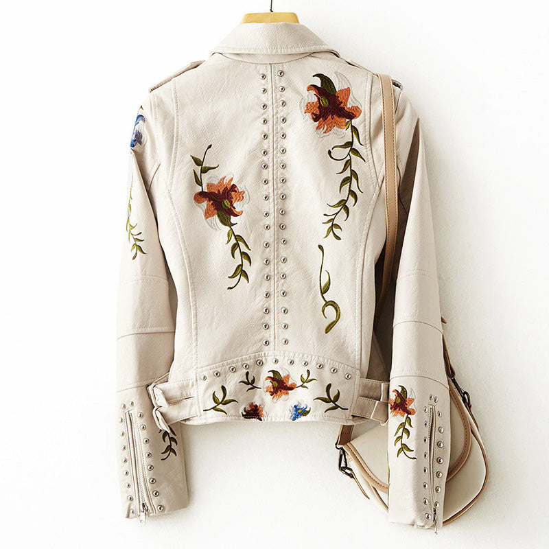 Merritt - Women's Faux Leather Moto Jacket