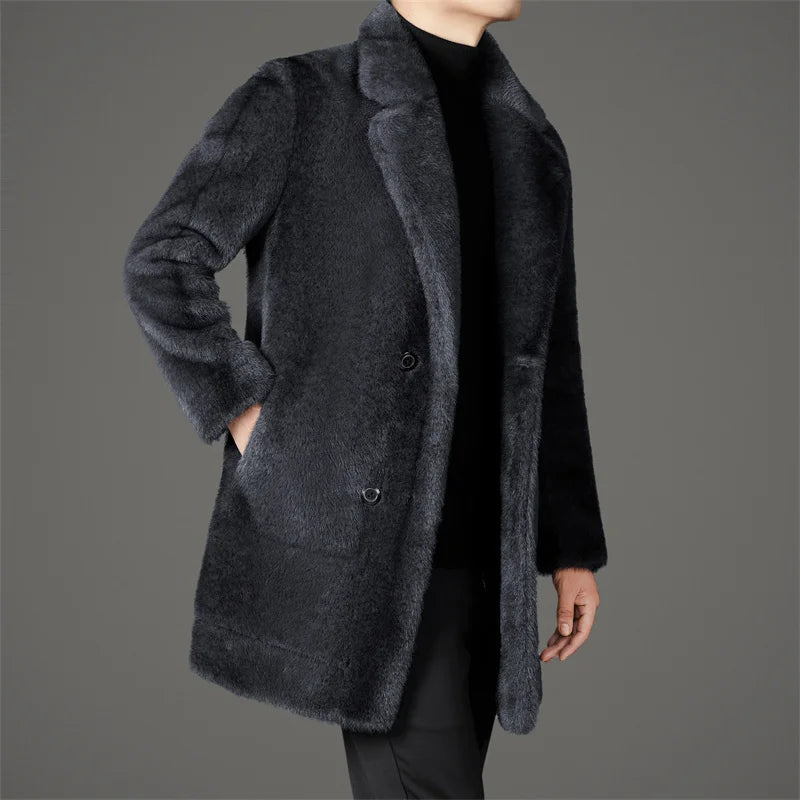 Nathaniel - Men's Faux Fur Coat