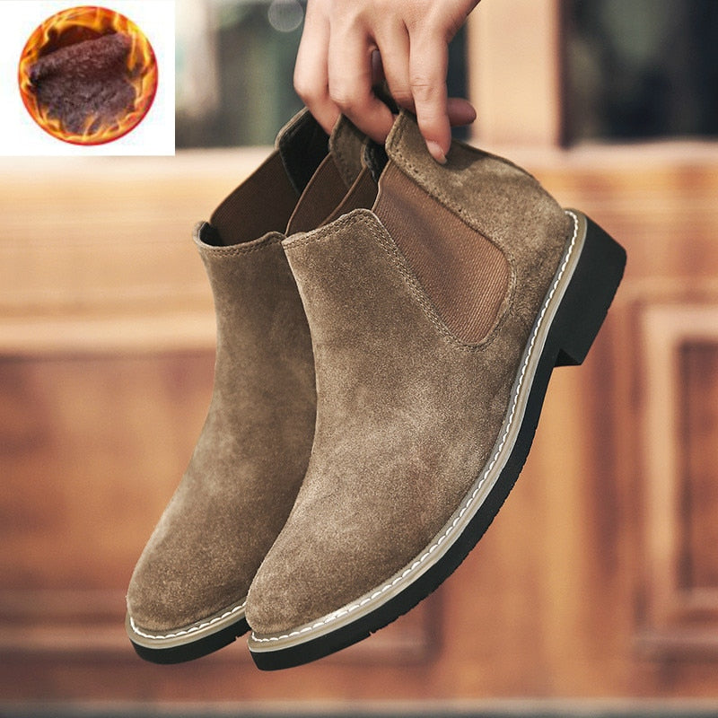 Oberon - Men's Suede Chelsea Boots