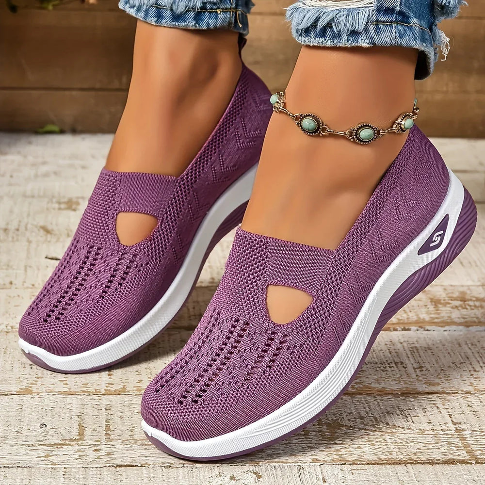 Sabine - Women's Mesh Slip On Sneakers