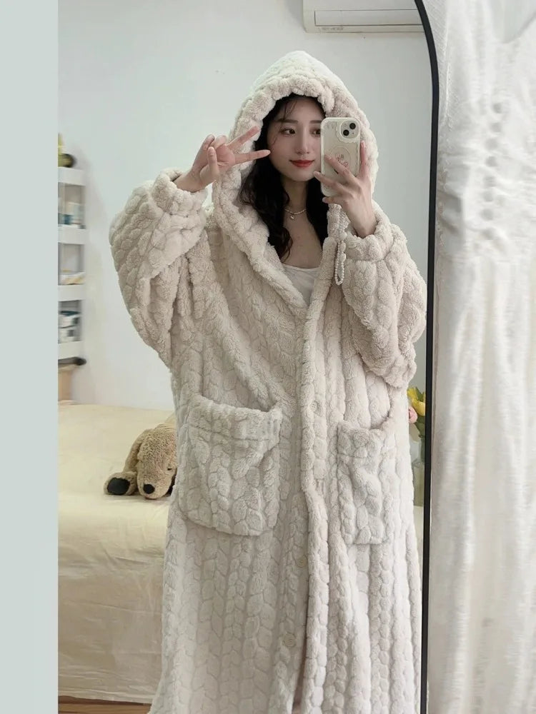 Tabitha - Women's Fleece Bathrobe