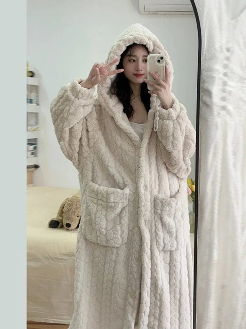 Tabitha - Women's Fleece Bathrobe