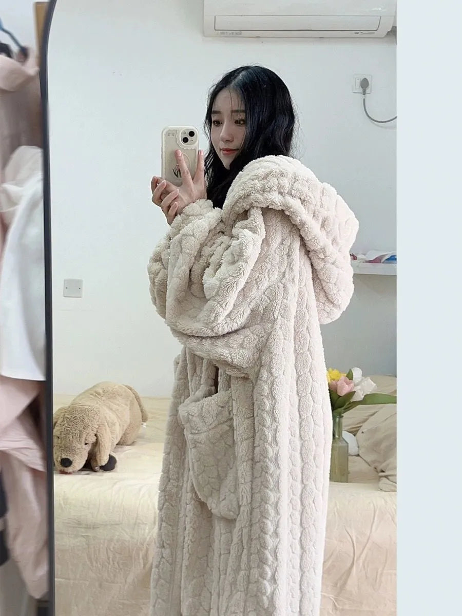 Tabitha - Women's Fleece Bathrobe
