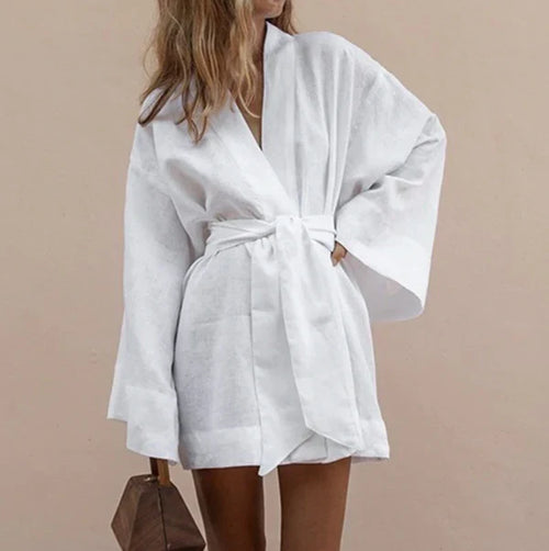 Theodosia - Women's Satin Robe
