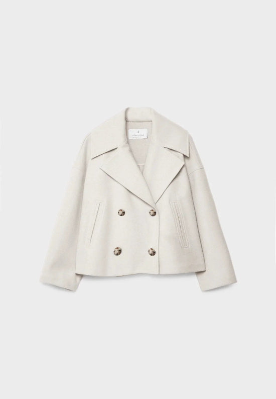 Vivien - Women's Double Breasted Cropped Jacket