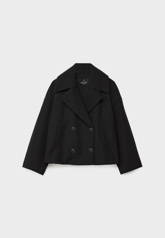 Vivien - Women's Double Breasted Cropped Jacket