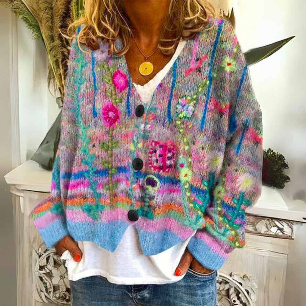 Winifred - Women's Fair Isle Knit Cardigan