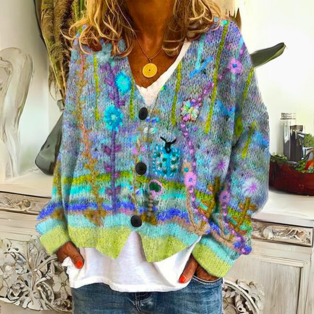 Winifred - Women's Fair Isle Knit Cardigan