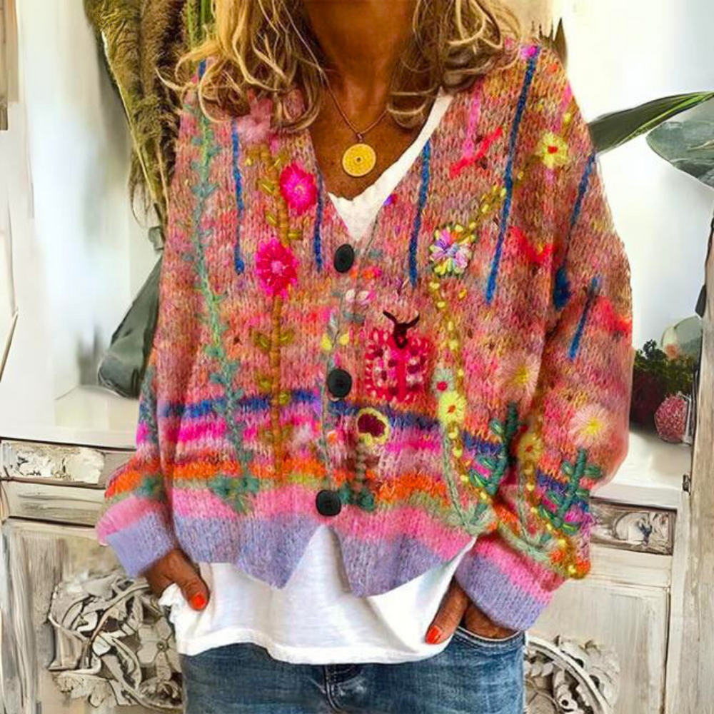 Winifred - Women's Fair Isle Knit Cardigan