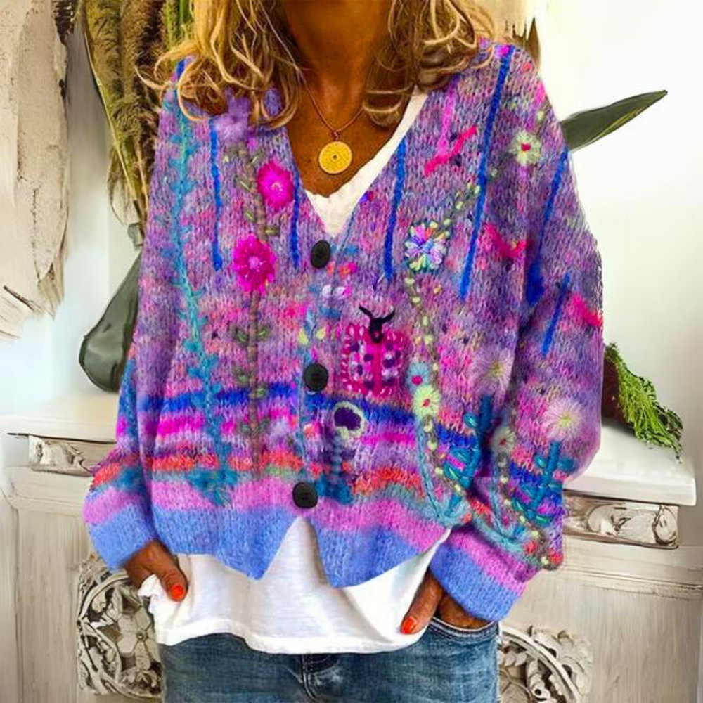 Winifred - Women's Fair Isle Knit Cardigan